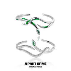 Slytherin House 18k Platinum Plating Zircon Snake Bangles Bracelets™