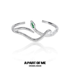 Slytherin House 18k Platinum Plating Zircon Snake Bangles Bracelets™
