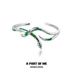 Slytherin House 18k Platinum Plating Zircon Snake Bangles Bracelets™