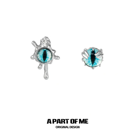 Slytherin House S925 18k Platinum Plating Snake Eye Stud Earrings™