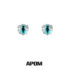 Slytherin House S925 18k Platinum Plating Snake Eye Stud Earrings™