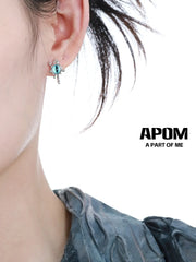 Slytherin House S925 18k Platinum Plating Snake Eye Stud Earrings™