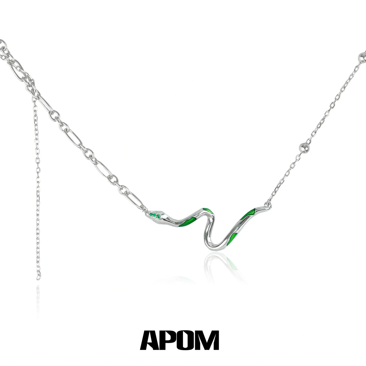 Slytherin House S925 Sterling Silver Black Snake Chokers Necklaces™