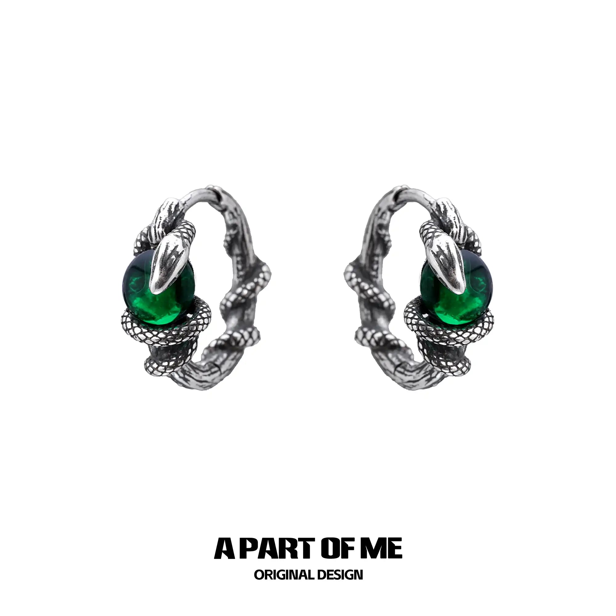 Snake's Grasp 925 Sterling Silver Colored Crystal Bead Earrings™