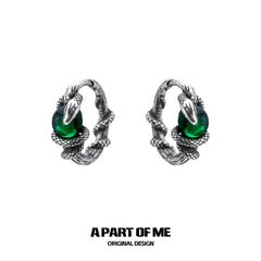 Snake's Grasp 925 Sterling Silver Colored Crystal Bead Earrings™
