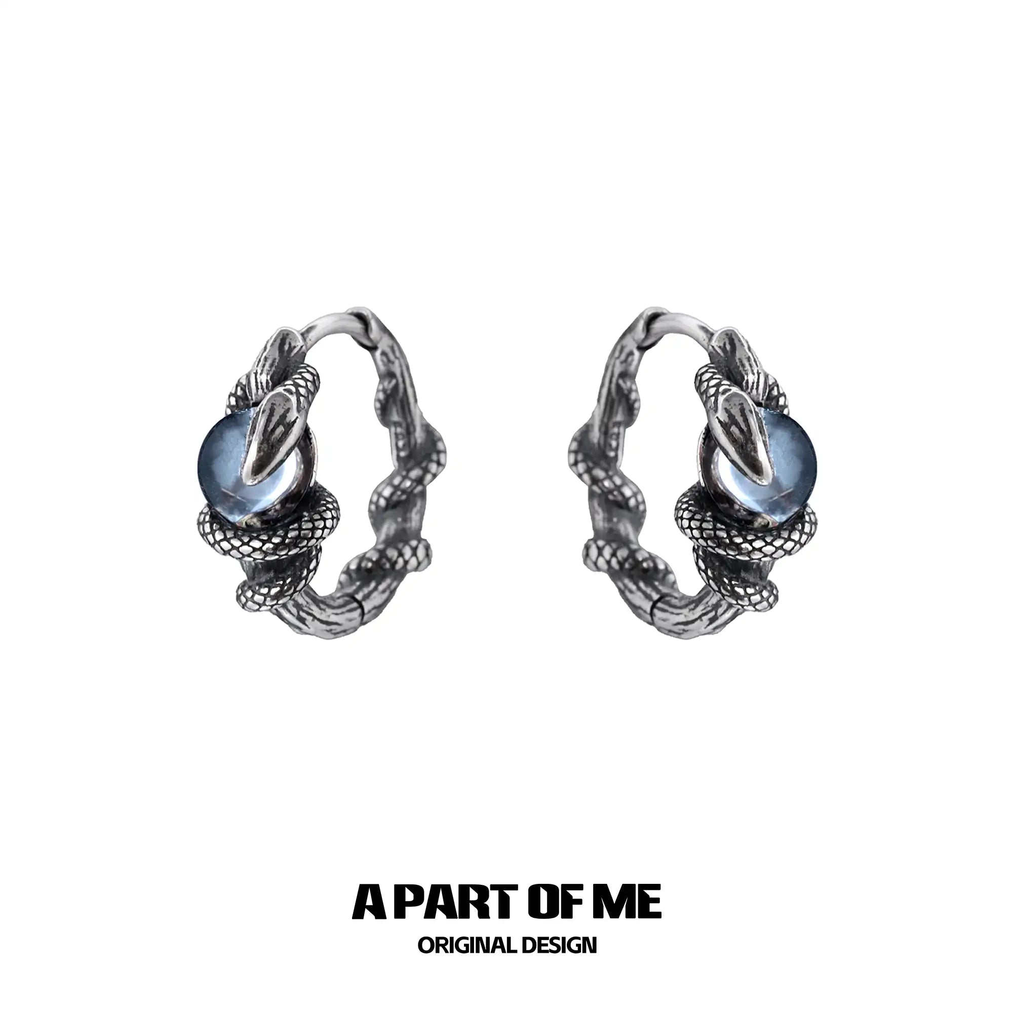 Snake's Grasp 925 Sterling Silver Colored Crystal Bead Earrings™