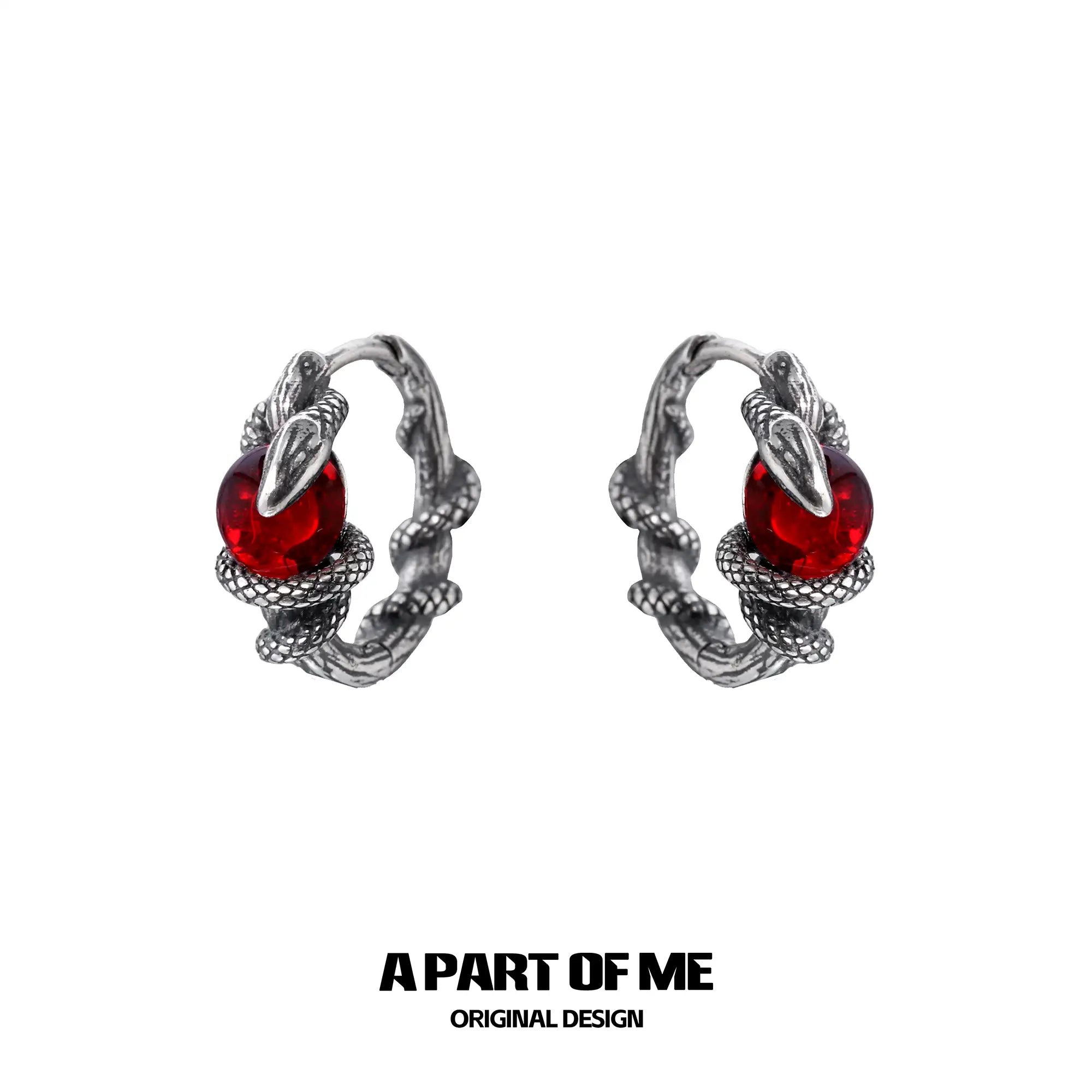 Snake's Grasp 925 Sterling Silver Colored Crystal Bead Earrings™