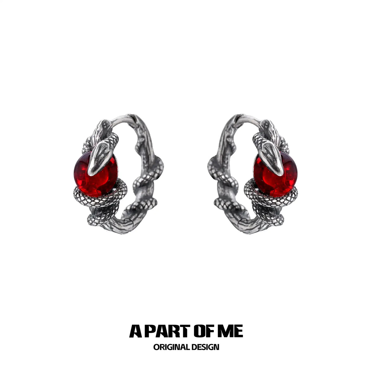 Snake's Grasp 925 Sterling Silver Colored Crystal Bead Earrings™