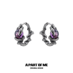 Snake's Grasp 925 Sterling Silver Colored Crystal Bead Earrings™