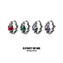 Snake's Grasp 925 Sterling Silver Colored Crystal Bead Earrings™