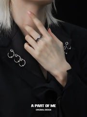Sunrise to Moonfall S925 Sterling Silver Agates Shells Resizeable Rings™