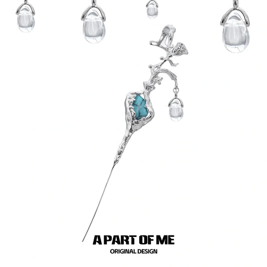 Turquoise 18k Platinum Plating Ear Hook Needle Piercing Earring™