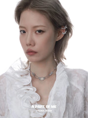 Whiterfly 18k Platinum Plating Butterfly Tassel Ear Hook Earclips™