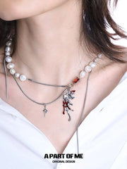 Whiterfly 18k Platinum Plating Pearls Chokers Necklaces™