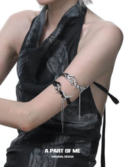 Winged Grace 18K Platinum Plating Agates Swallow Arm Rings™