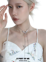 Winged Grace 18K Platinum Plating Swallow Green Fluorite Chokers Necklaces™