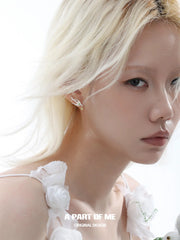 Winged Grace 925 Platinum Plating Stud Earrings™