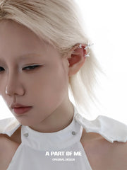 Winged Grace Platinum Plating Flying Bird Music Note Ear Cuff Ear Clip™